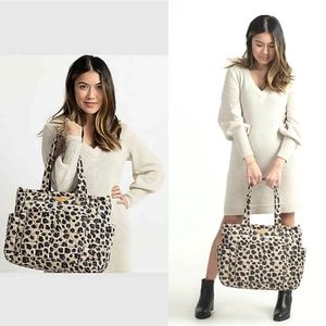 NWT TWELVElittle Carry Love Diaper Bag Leopard 2.0
